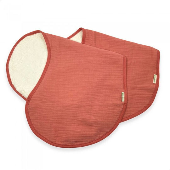 Smikkels Muslin Shoulder Burp Cloths Pink 30x60cm. 2pcs