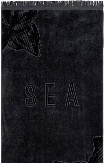 Nima Sea Serene Βαμβακερή Jacquard με Κρόσσια 160x90εκ.