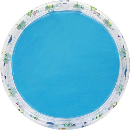 Bestway Παιδική Στρογγυλή Πισίνα PVC 480lt Φουσκωτή Διάφανη Fish