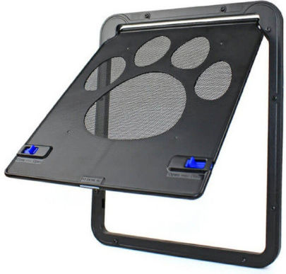 Door Dog & Cat made of Plastic in Gray Color 29 x 29 x 29cm