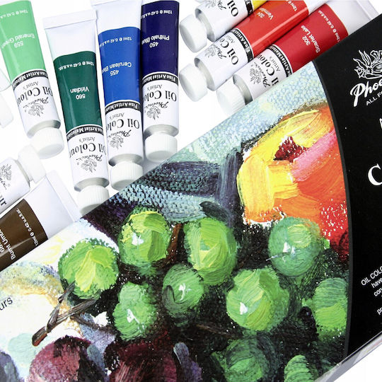 Phoenix Arts Oil Colour Set Oil Colours Set 12ml 12pcs