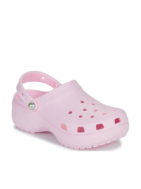 Crocs Classic Pearl Γυναικεία Σαμπό Ροζ