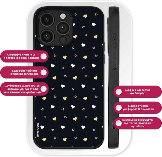 Sonique Heart Series Case for Motorola Moto G35 5G Black 01