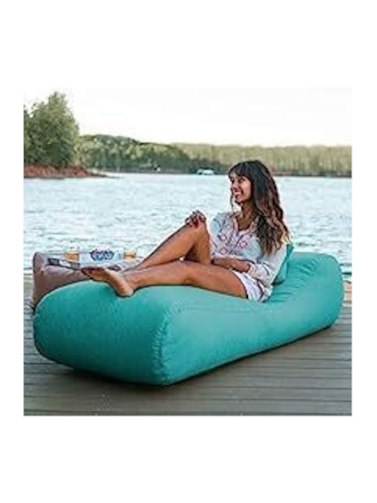 Πουφ Ξαπλώστρα Αδιάβροχη Luxury Anabel Ροζ 190x70x60cm