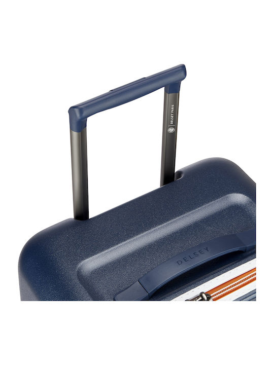 Delsey Turenne 2.0 Large Hard Dark Blue Suitcase With 4 Wheels Height 73cm