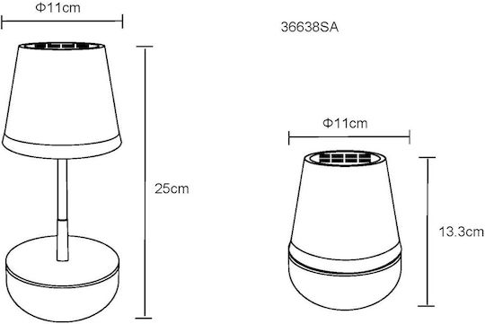 Globo Lighting Ηλιακό Φωτιστικό με Θερμό Λευκό Φως 3000K