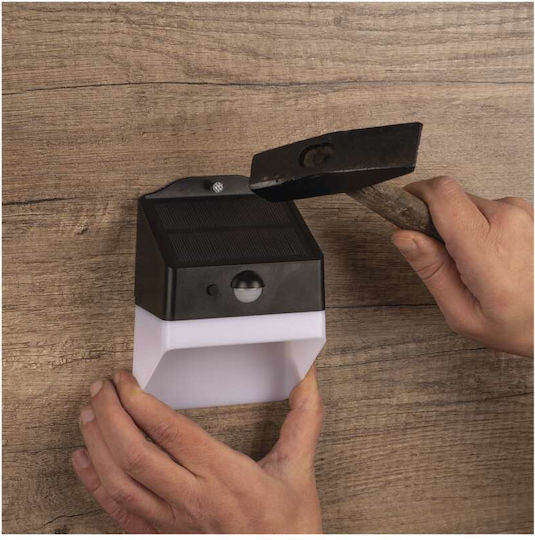 Emos Wall Mounted Solar Light 220lm Natural White 4000K with Motion Sensor and Photocell IP65