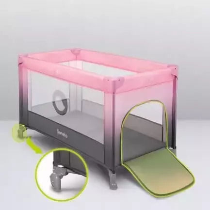 Lionelo Stefi Playpen With Mattress Black Carbon 60x120cm