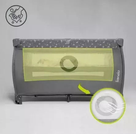 Lionelo Stefi Plus Baby Playpen 2 Levels with Mattress Beige Capuccino 60x120cm