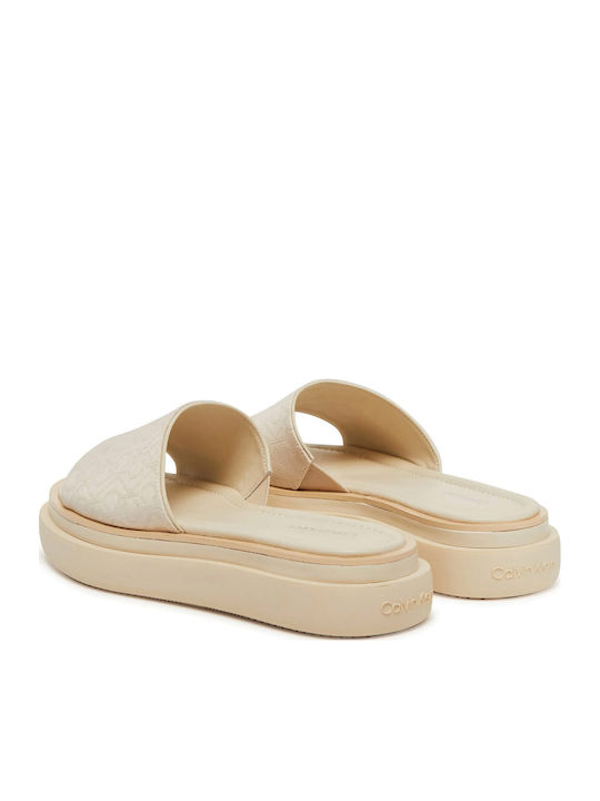 Γυναικεία Σανδάλια Flatforms Μπεζ