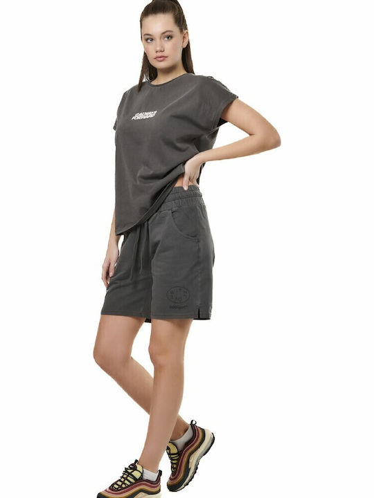 Γυναικείο Oversized T-shirt Charcoal Grey
