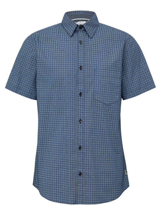 Kent Short-sleeved Shirt Deep Blue