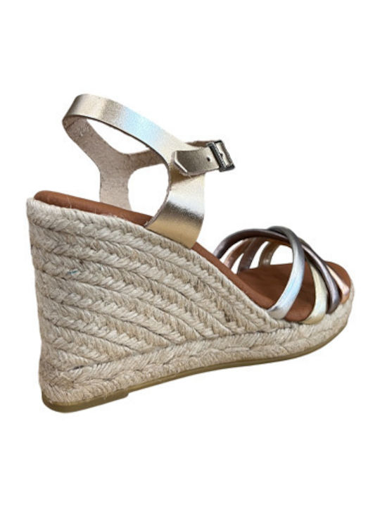 Women's Leather Platform Shoes Silver
