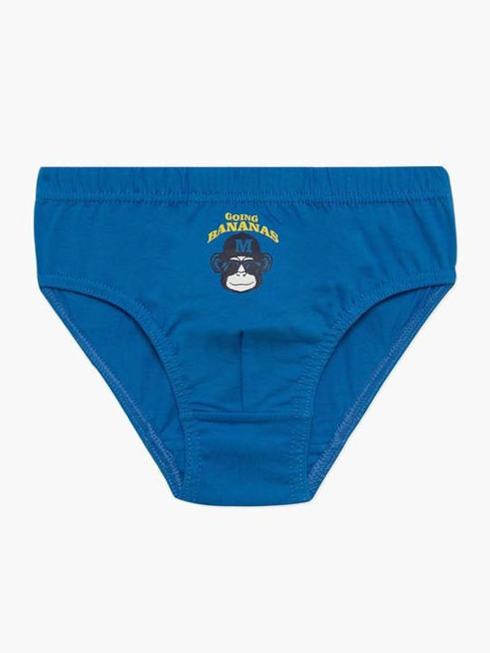 Minerva Marinroyagrey Set of Kids' Briefs Marine, Royal Blue, Grey Melange