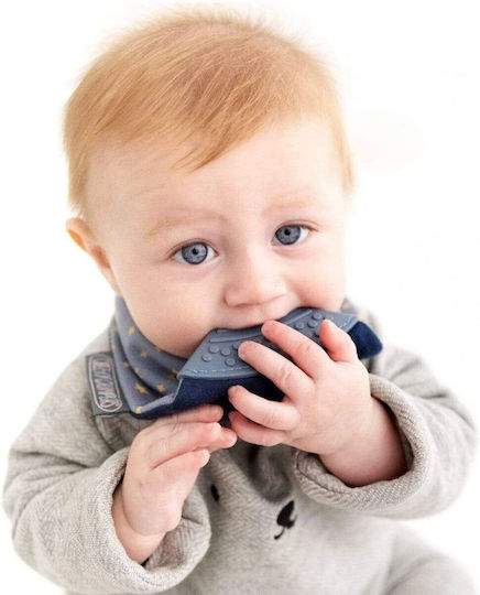 Cheeky Chompers Midnight Stars Waterproof Bandana Silicone with Button Midnight Stars for 2 m+
