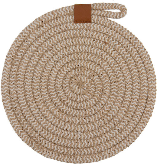 Ladelle Platzdeckchen Rund Stoff Beige 2Stück