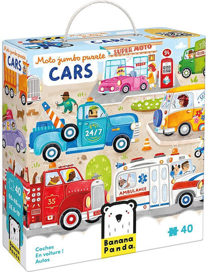Puzzle pentru Copii Cars pentru 3+ ani+ Ani Banana Panda