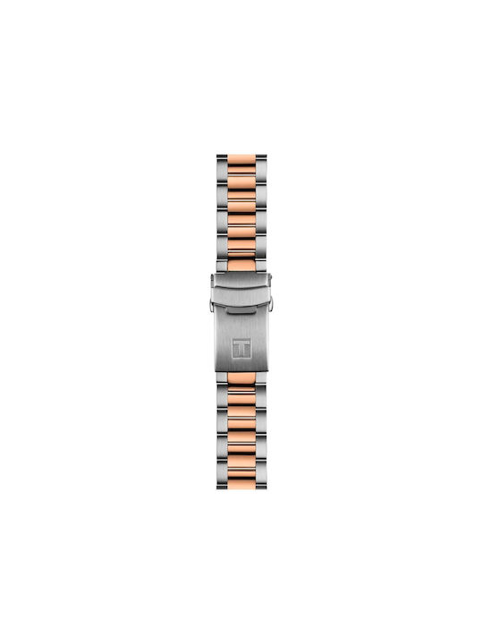Tissot T-sport Seastar 1000 Powermatic 80 Ανδρικό Ρολόι 40mm Μπαταρίας με Ασημί Μεταλλικό Μπρασελέ