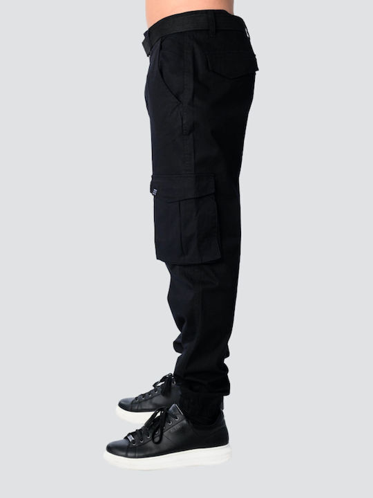 Herrenhose Fracht Reguläre Passform Schwarz