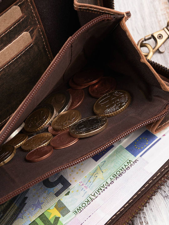 Δερμάτινη Γυναικεία Τσάντα Ώμου Καφέ