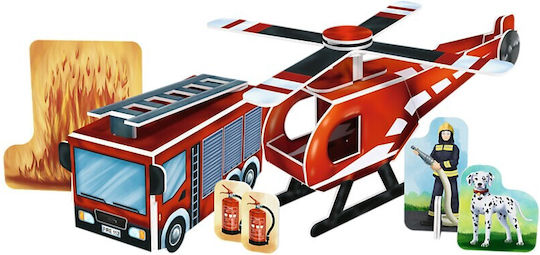 Trefl Ceramic Construction Toy Brick Trick Xl Fire Station