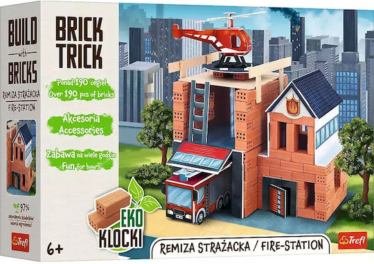 Trefl Ceramic Construction Toy Brick Trick Xl Fire Station