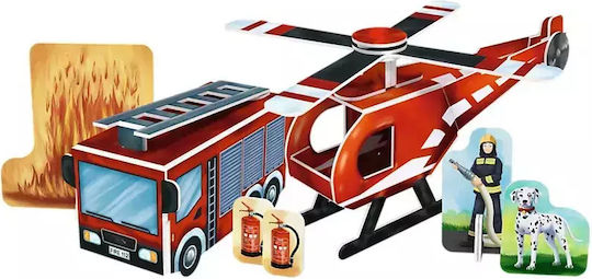 Trefl Ceramic Construction Toy Brick Trick Xl Fire Station