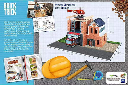 Trefl Ceramic Construction Toy Brick Trick Xl Fire Station