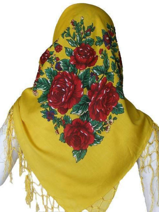 Costum Tradițional Traciană cu eșarfă