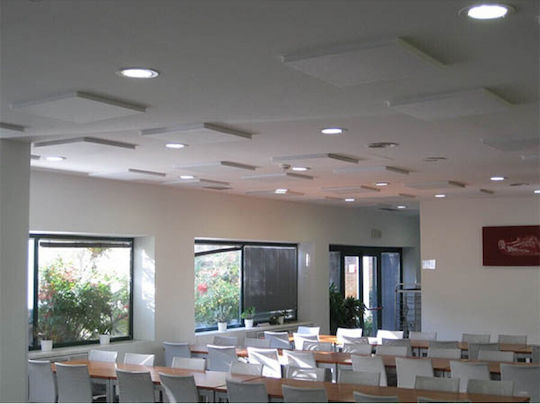 Audiodesigner Ecoplan Rectangle Sound-Absorbing Panels 60 X 120 X 4cm 2.88 Sq.m White Set of 4 Pieces