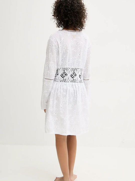 Guess Women's Kimono Beachwear White
