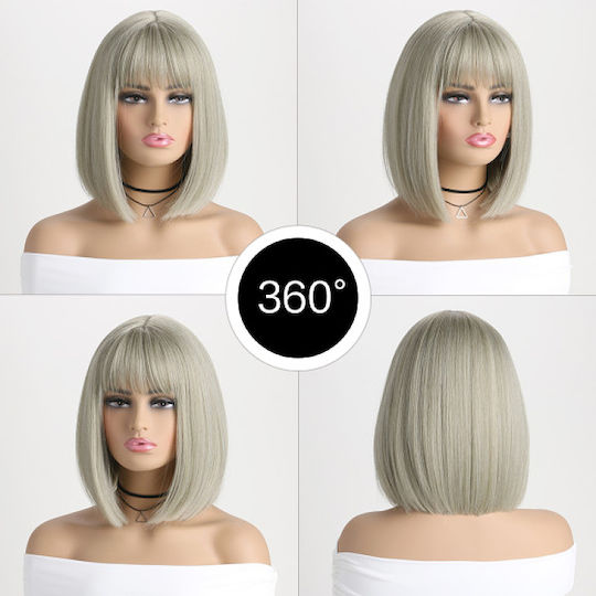 Smd Lust Angels Wig Series Синтетична перука с бретон Синтетична руса перука с бретон Ледено руса