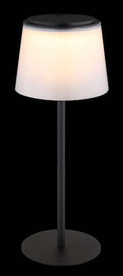 Globo Lighting Metal Table Lamp with Black Shade and Base