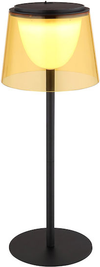 Globo Lighting Metal Table Lamp with Black Shade and Base