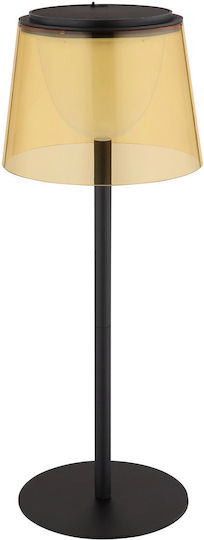 Globo Lighting Metal Table Lamp with Black Shade and Base
