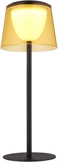 Globo Lighting Metal Table Lamp with Black Shade and Base