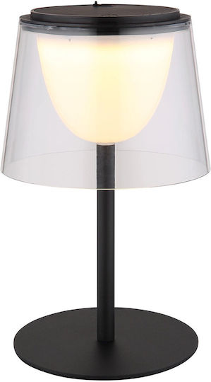 Globo Lighting Metal Table Lamp with Transparent Shade and Base