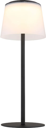 Globo Lighting Metal Table Lamp with Black Shade and Base