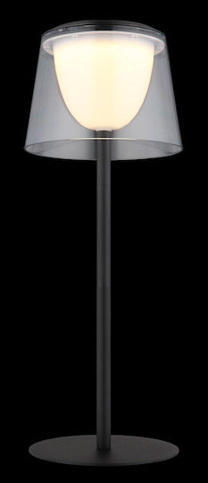 Globo Lighting Metal Table Lamp with Transparent Shade and Base