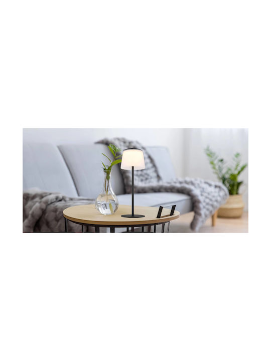 Globo Lighting Πορτατίφ LED με Μαύρο Καπέλο και Βάση