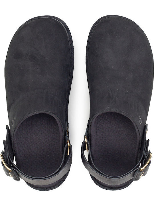 Goldenstar Leather Winter Women's Slippers Black