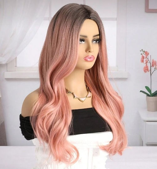 Smd Lust Angels Wig Series Synthetic Butterfly Pink Wig Συνθετική Ροζ Περούκα Wavy Pink
