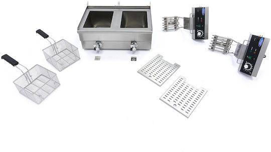 Maxima Holland Fryer Electrică Double 3kW Capacity 2x13lt