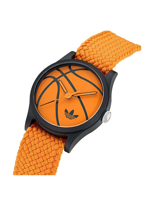 adidas One Women's Watch with Orange Fabric Strap