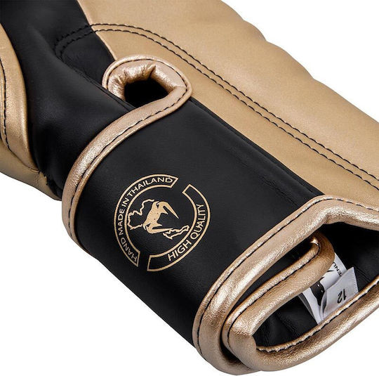 Venum Elite Boxhandschuhe aus Synthetikleder für Kampf Black/Gold
