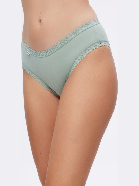 Cotton Women's Briefs 2Pack Green