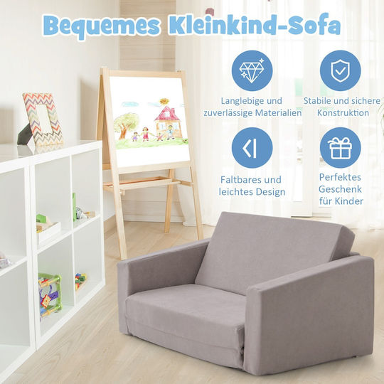 Παιδικό Καναπεδάκι 77x43x40εκ. Γκρι
