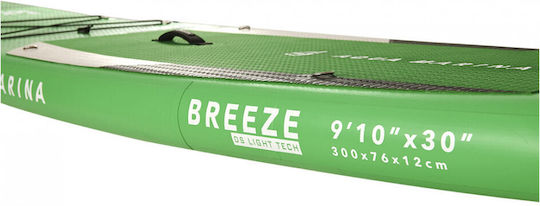Aqua Marina Breeze 9'10" Inflatable SUP Board with Length 3m Green