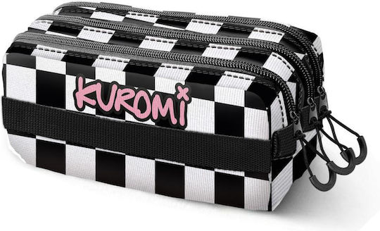 Karactermania Kuromi Federmäppchen mit 3 Fächern Schwarz
