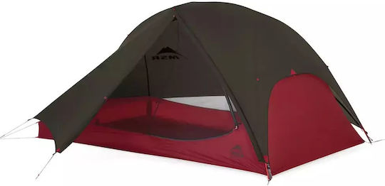 MSR FreeLite 2 V3 Лятна Къмпинг Сцена Igloo За Катерене Зелена с Двойна Плат за 2 Хора Водоустойчива 1200mm 213x127x100см